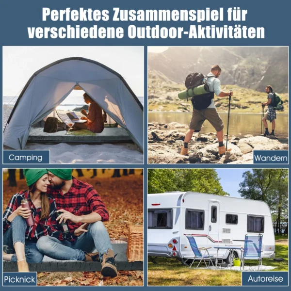 Kempingo kilimėlis 183x62,5x6,5cm., pilkos spalvos