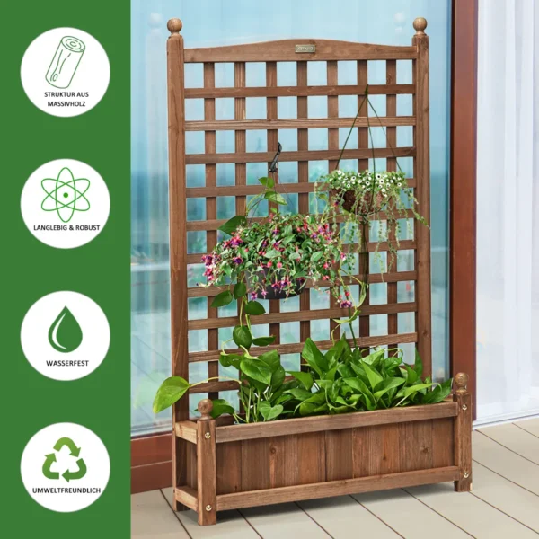 Pakelta lysvė 64,5x28x120cm., rudos spalvos