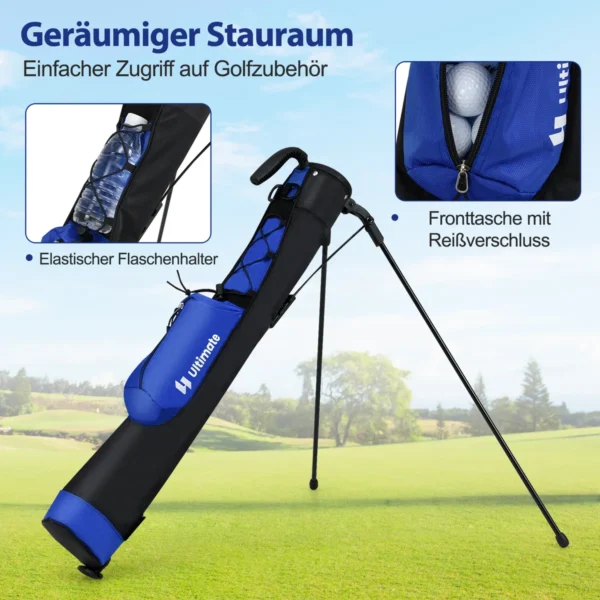 costwaygolfstandtaschegolfbagmit2erunterteilungregenhaubegolftascheleichtmitschultergurttaschestndergolfpencilbagtragbarfrherrendamenblau_1752112396657_image_5.webp