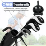 costwaygolfstandtaschegolfbagmit2erunterteilungregenhaubegolftascheleichtmitschultergurttaschestndergolfpencilbagtragbarfrherrendamengrau_1752054746071_image_5.webp