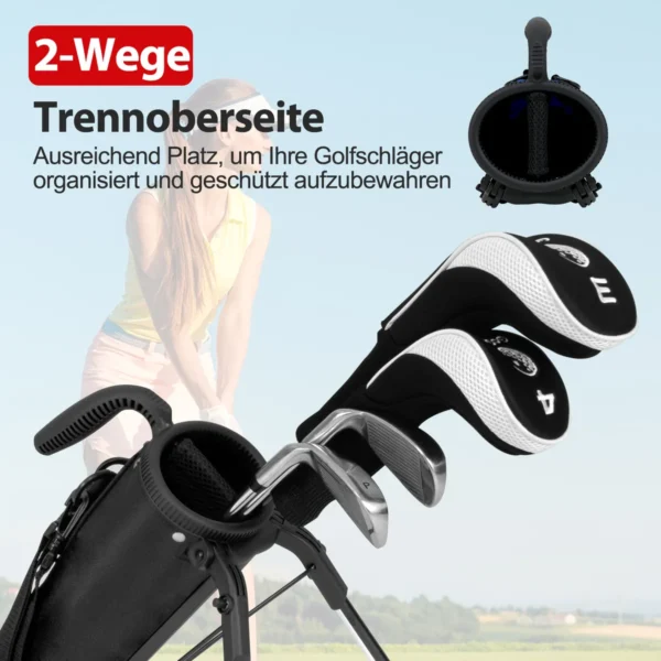 costwaygolfstandtaschegolfbagmit2erunterteilungregenhaubegolftascheleichtmitschultergurttaschestndergolfpencilbagtragbarfrherrendamenrot_1752110964579_image_4.webp