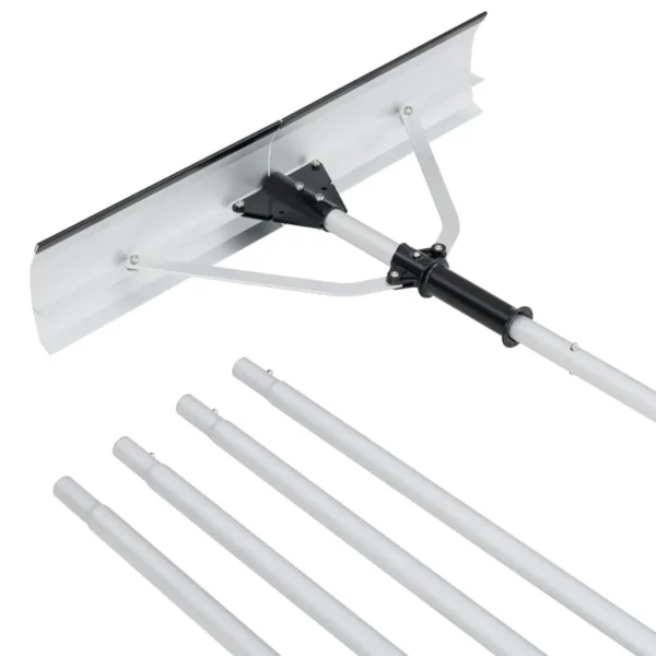 Stogo sniego kastuvas 634x70x15cm., sidabrinės spalvos