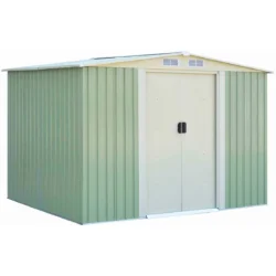 Sodo sandėliukas 205x257x175,5cm., žalios spalvos