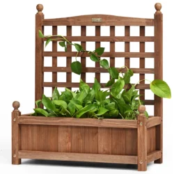 Pakelta lysvė 64,5x28x75cm., rudos spalvos