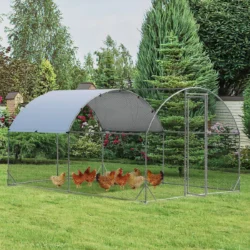 Vištidė 380x280x195cm., sidabrinės spalvos