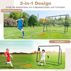 Futbolo vartai 187x60x122,5cm., juodos spalvos