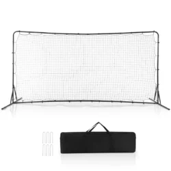 Futbolo vartai 372,5x151x182,5cm., juodos spalvos