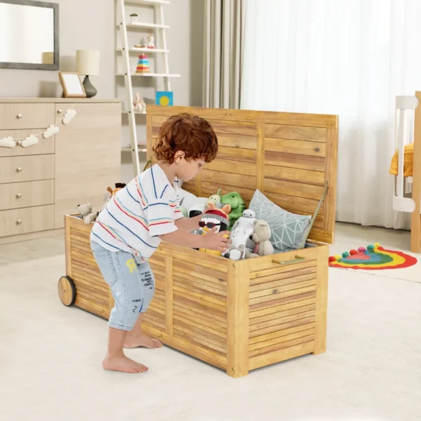 Sodo daiktadėžė 127x50x45cm., šviesiai rudos spalvos