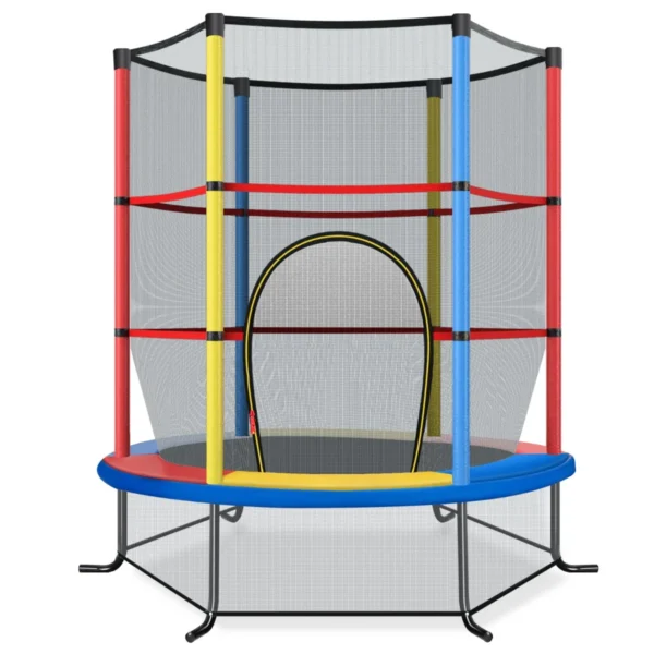 gartentrampolin-kindertrampolin-tw10052cl-4.webp Batutas 165x165x165cm., įvairių spalvų