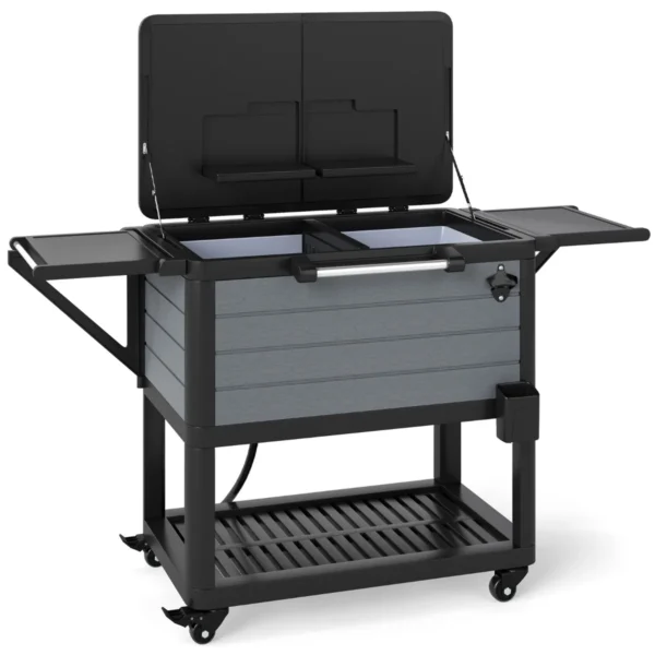 Aušinimo dėžė 83x50x85cm., pilkos spalvos