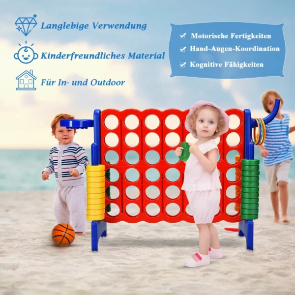 Lauko žaidimas keturis iš eilės 84x33x79cm., įvairių spalvų 