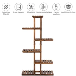 Gėlių stovas 75x25x140cm., rudos spalvos
