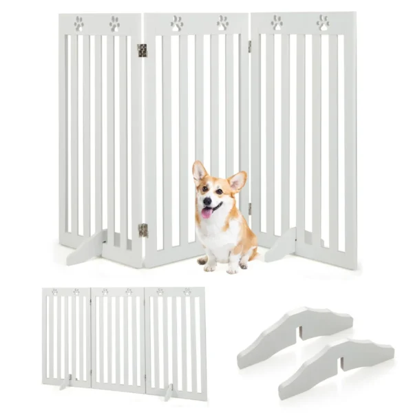 Šunų aptvaras 150x89cm., baltos spalvos