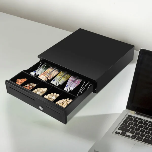 Pinigų stalčius 40,5x42x9cm., juodos spalvos