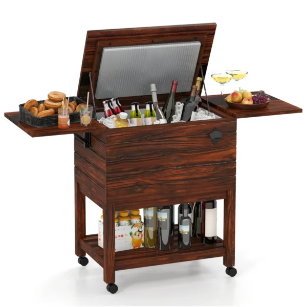 Aušinimo dėžė 127x42,5x74cm., rudos spalvos