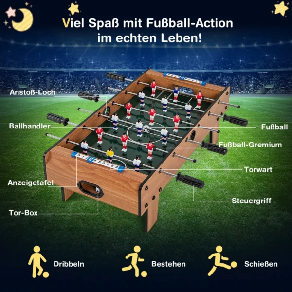 Futbolo stalas 69x36x24cm., įvairių spalvų