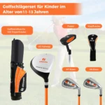 kinderkomplettesgolfschlgersetrechtshndergolfsetfrkindervon1113jahrenorange_image_4.webp
