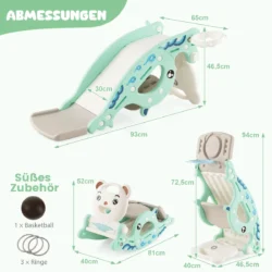 Vaikų čiuožykla 93x65x46,5cm., įvairių spalvų