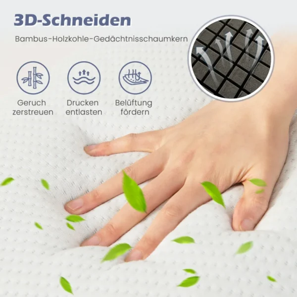 Rinkinys iš 2 pagalvių 60x40x13cm., baltos spalvos