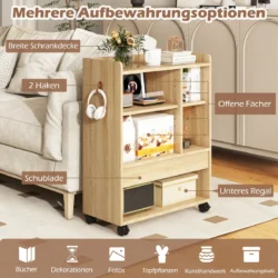 Spintelė 63,5x30x84,5cm., šviesiai rudos spalvos