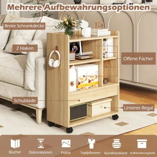 Spintelė 63,5x30x84,5cm., šviesiai rudos spalvos