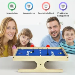 Futbolo stalas 45x33,5x14cm., šviesiai rudos/mėlynos spalvos