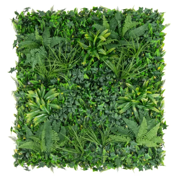 Rinkinys iš 4 dirbtinių gyvatvorių 50x50cm., žalios spalvos