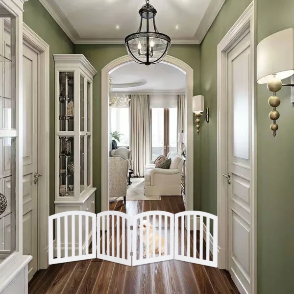 Šunų aptvaras 246x61cm., baltos spalvos