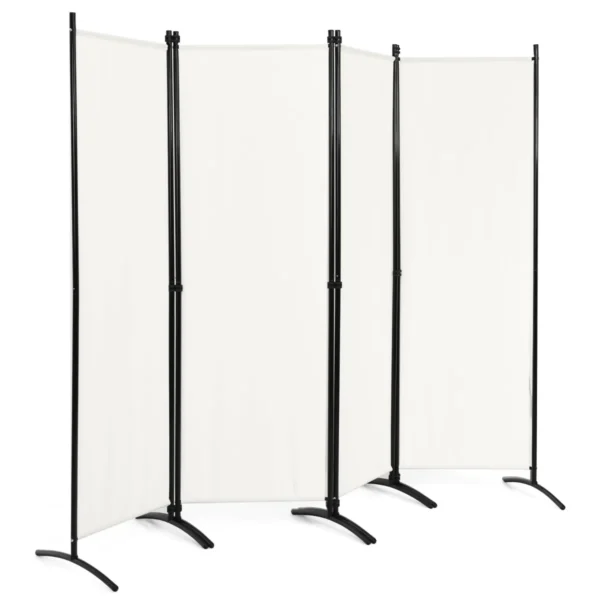 Širma 220x51x173cm., baltos/juodos spalvos