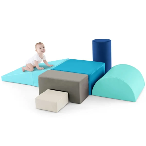 Rinkinys iš 6 statybinių blokelių, įvairių spalvų