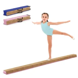 Balansinė sija 240x15x6,5cm., rudos/rožinės spalvos