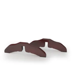 Rinkinys iš 2 atraminių kojelių šunų barjerui 30,5x9x2cm., rudos spalvos