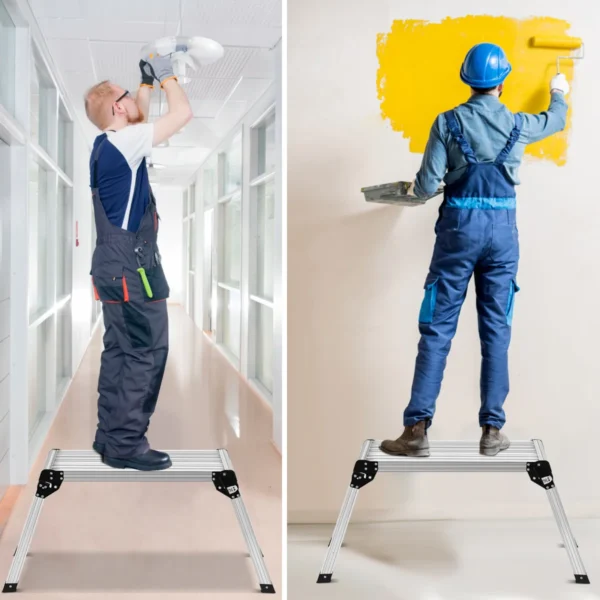 Platforma darbui 110x40x49m., sidabrinės spalvos