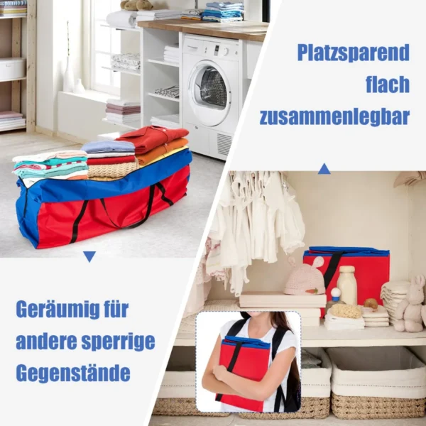 Lauko žaidimo krepšys 84x23x36cm., mėlynos/raudonos spalvos