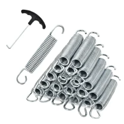 Rinkinys iš 20 batuto spyruoklių 14cm., sidabrinės spalvos