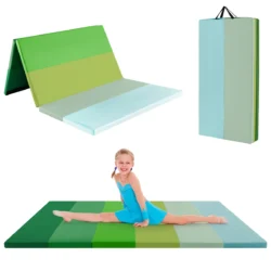 Gimnastikos kilimėlis 180x120x3cm., žalios spalvos