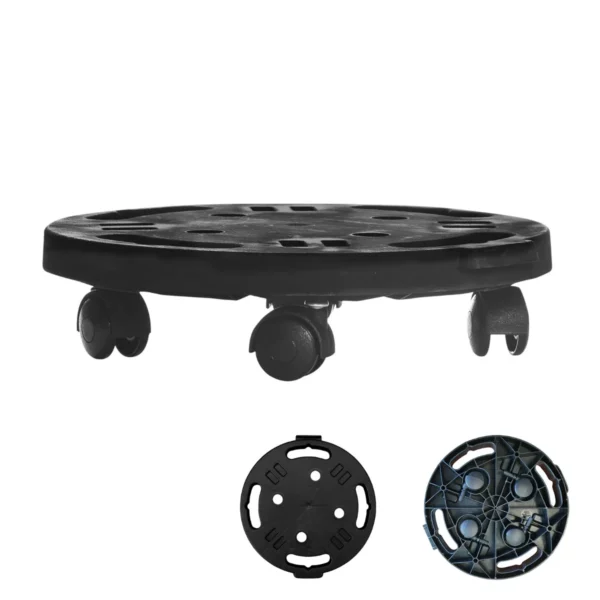 Augalų stovas ant ratukų 30x28x7cm., juodos spalvos