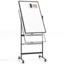 Magnetinė lenta 68x56x178cm., baltos/juodos spalvos
