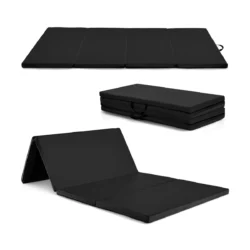 Gimnastikos kilimėlis 240x116x5cm., juodos spalvos