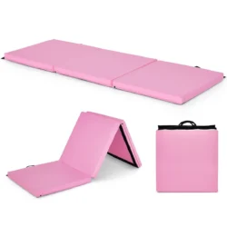 Gimnastikos kilimėlis 180x60x5cm., rožinės spalvos