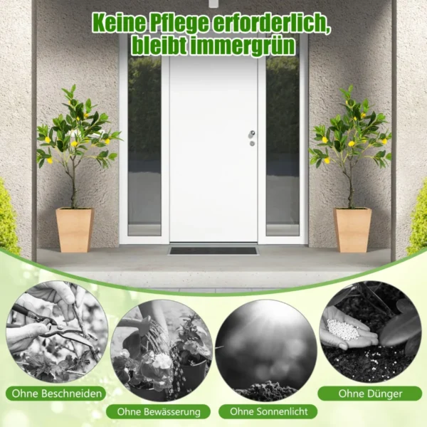 Dirbtinis citrinmedis 12x80cm., įvairių spalvų