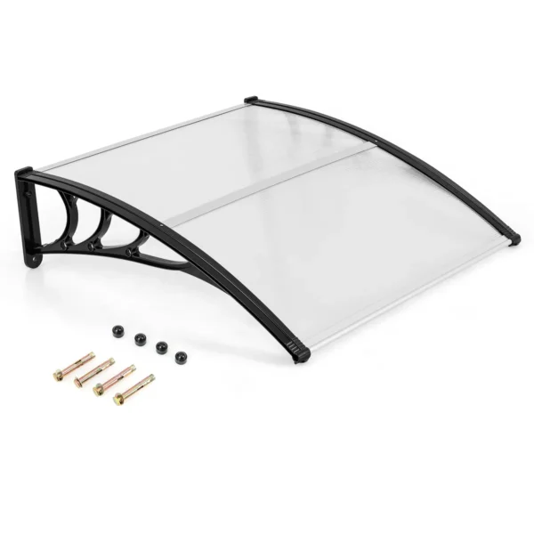 Durų stogelis 102x99x28cm., juodos spalvos