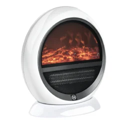 Elektrinis židinys Homcom 30,5x18x35cm., baltos spalvos