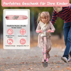 Paspirtukas 68x33x78cm., rožinės spalvos