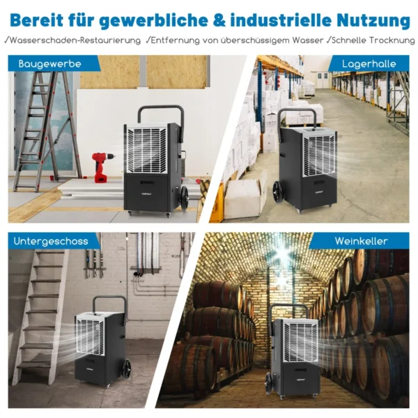 Oro sausintuvas 44x41x81,5cm., juodos/baltos spalvos