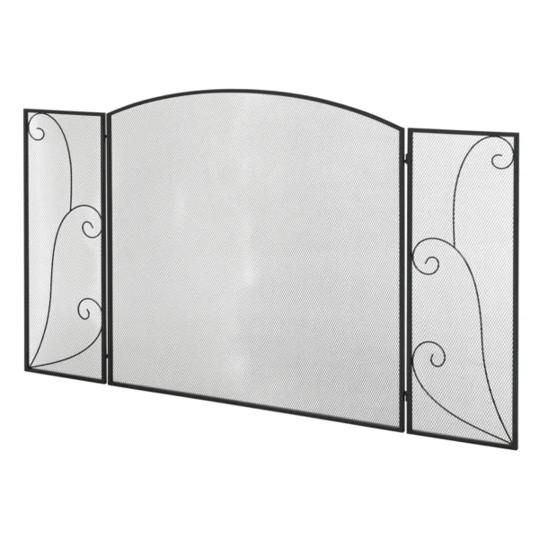 Židinio apsauga Homcom 132,5x76,5cm., juodos spalvos