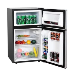 Mini šaldytuvas 48x44,5x86cm., sidabrinės spalvos