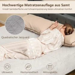 Čiužinio užvalkalas 90x200cm., pilkos spalvos