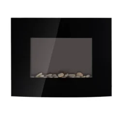 Elektrinis židinys Homcom 65x11,4x52cm., juodos spalvos