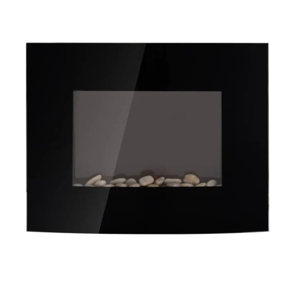 Elektrinis židinys Homcom 65x11,4x52cm., juodos spalvos